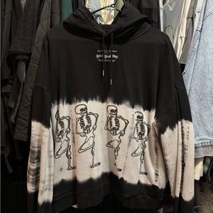 Disney Black and White Skeleton Dance Hoodie